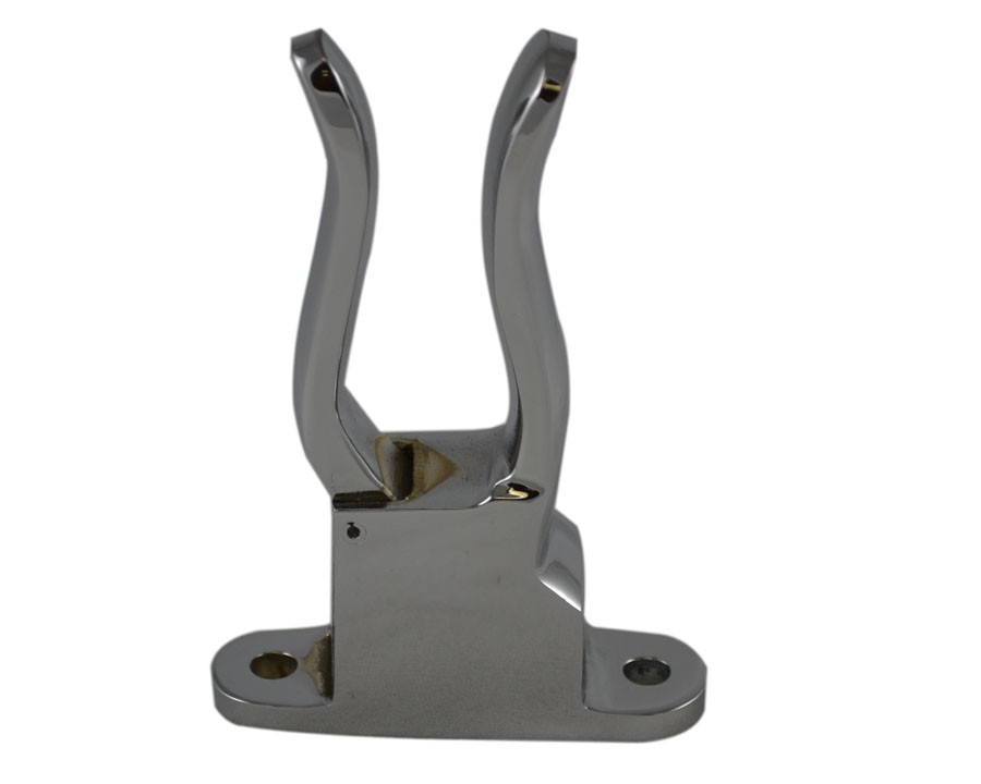 BMA53, Bottom Mount Axe Handle Bracket, Brass Chrome Plated