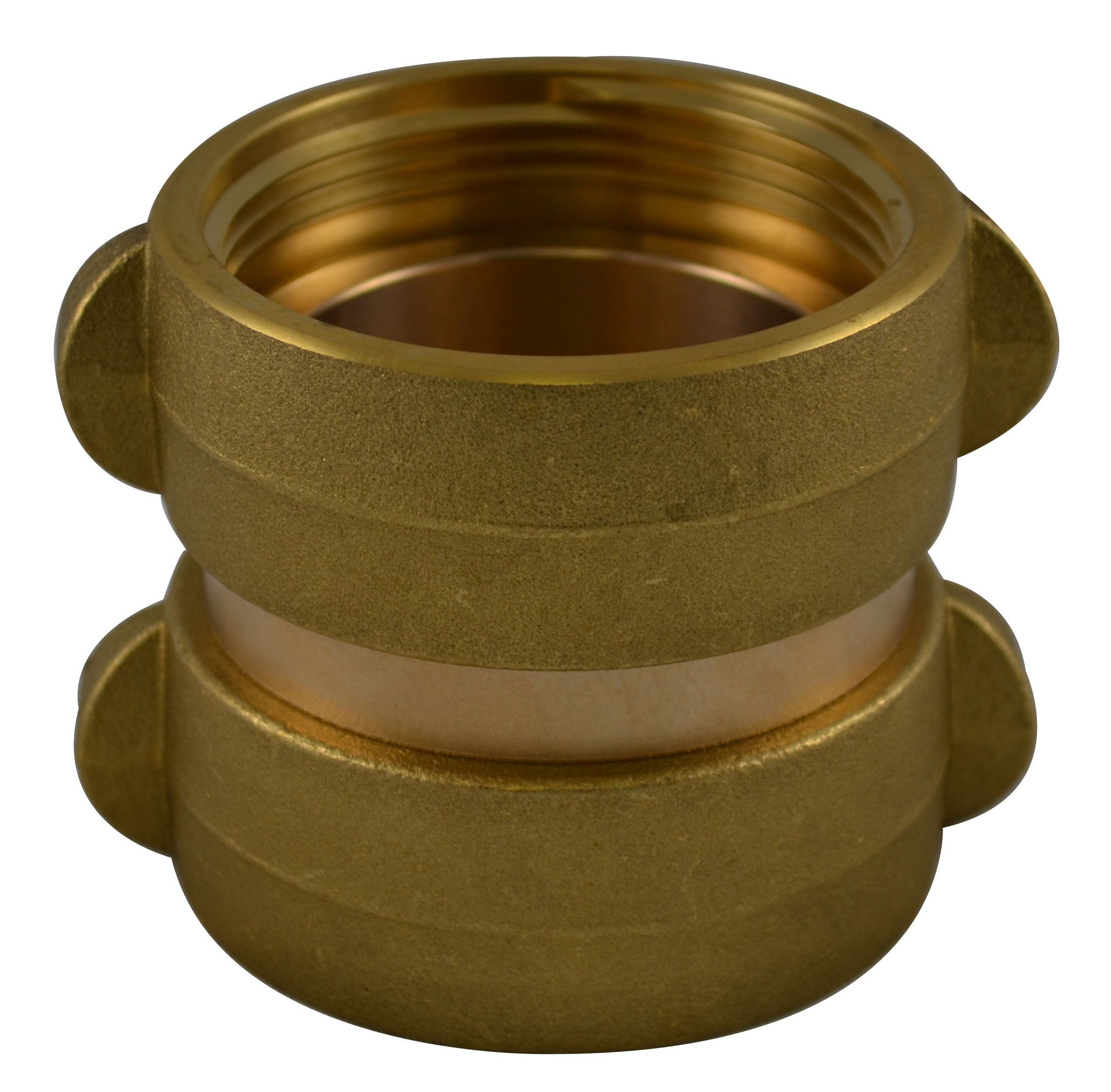 DF44, 1.5 National Standard Thread (NST) X 1.5 National Standard Thread (NST) Double Female Adapter Brass