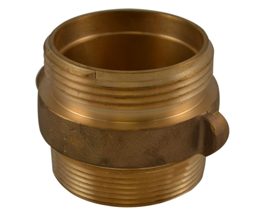 DMA38, 1.5 National Standard Thread (NST) X 1.5 National Standard Thread (NST) Double Male Adapter Brass