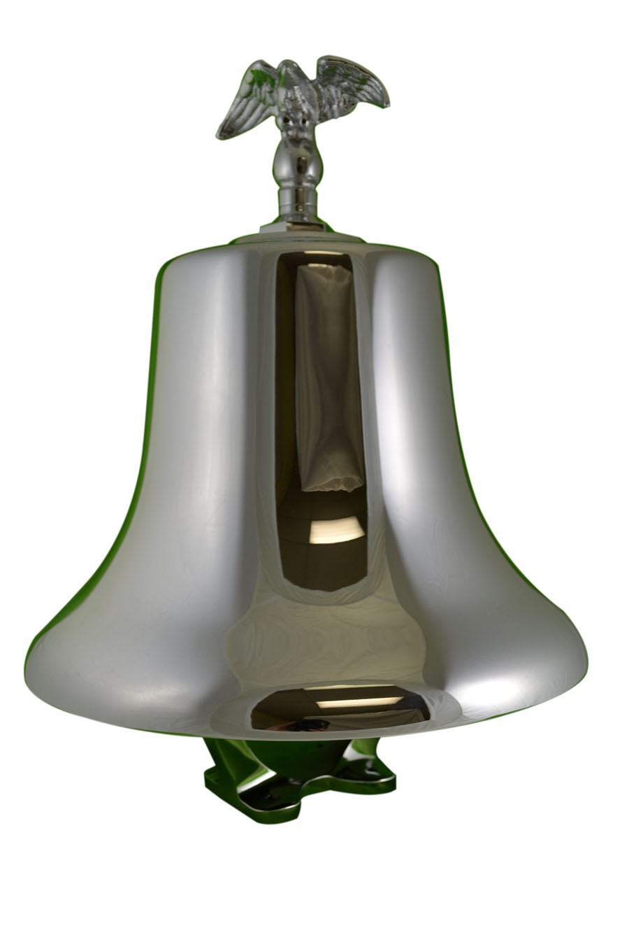 FB12, 12 inch Fire Bell Brass Chrome Plated with Stand, Electric Striker Kit, Eagle Bolt, and Eagle