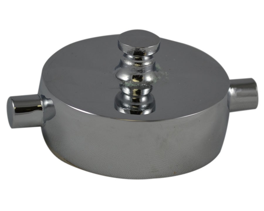 HC27, 2 National Standard Thread (NST) Female Cap Brass Chrome Plated without Chain, Rockerlug Tested to 500 psi