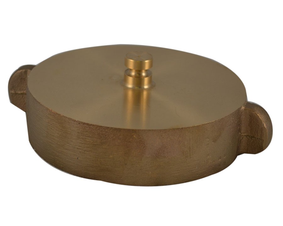 HC27, 3.5 National Standard Thread (NST) Female Cap Brass without Chain, Rockerlug Tested to 500 psi
