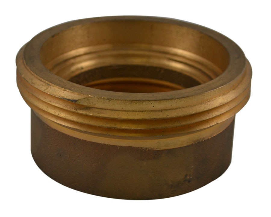 HCB71, 2.5 Customer Thread Female X 2.5 Customer Thread Male Hydrant Conversion Bushing Brass, Rockerlug