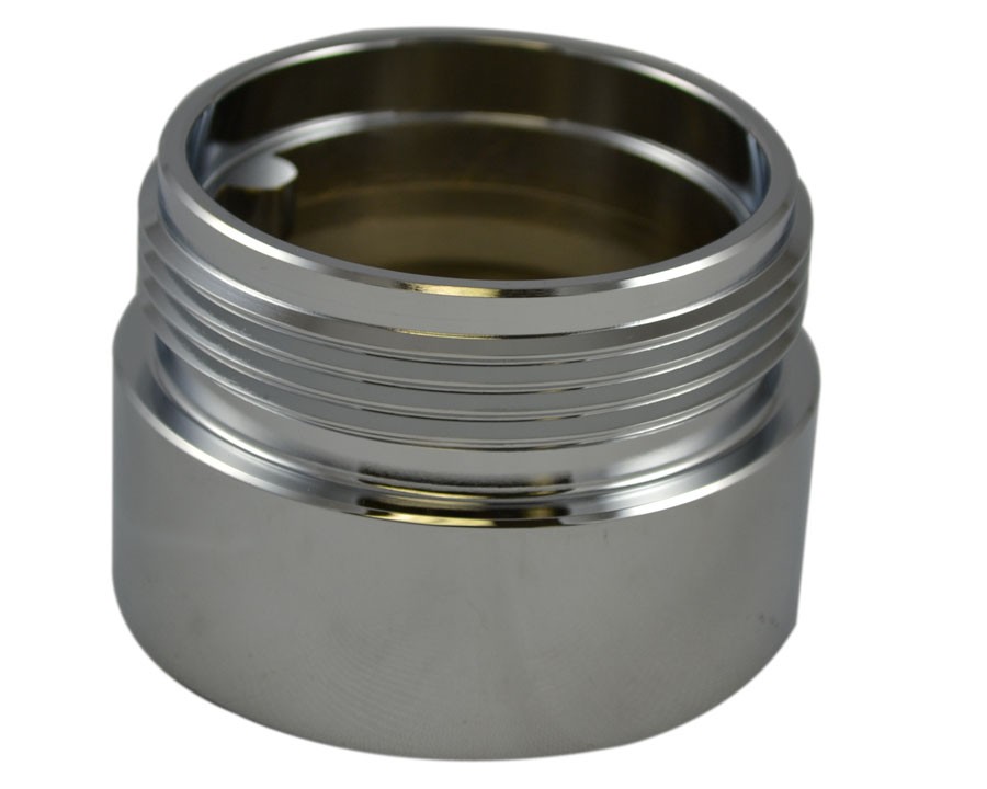 IL35, 2.5 National Pipe Thread Female X 2.5 Customer Thread Male Brass Chrome Plated, Internal Lug Bushing