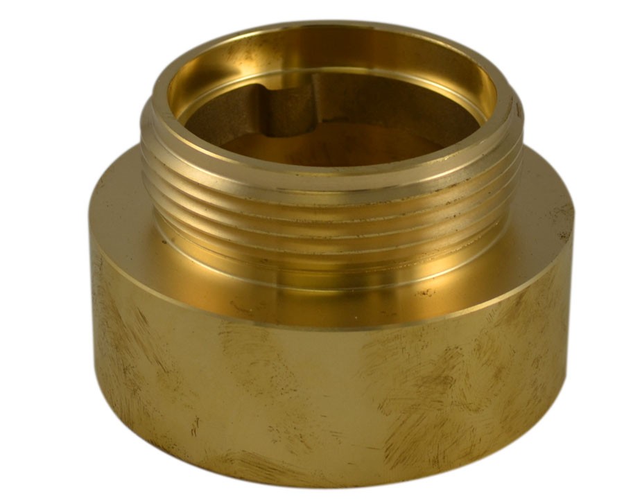 IL35, 3 National Pipe Thread Female X 2.5 National Standard Thread (NST) Male Brass, Internal Lug Bushing