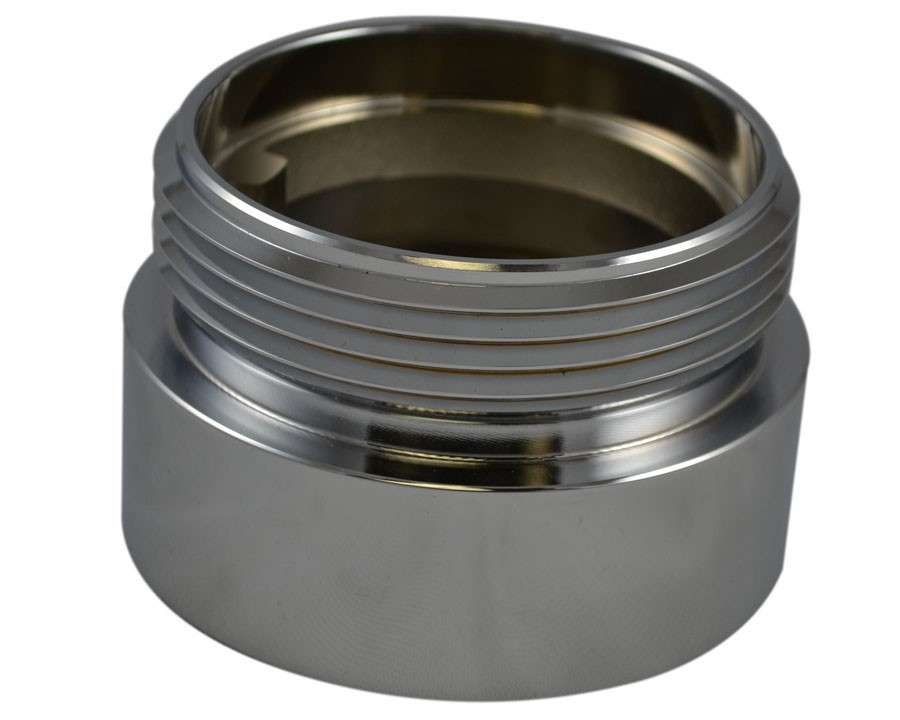 IL35, 3 National Pipe Thread Female X 3 National Standard Thread (NST) Male Brass Chrome Plated, Internal Lug Bushing