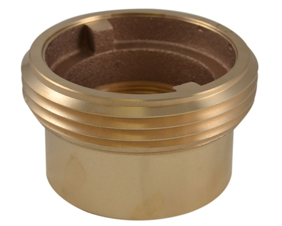 IL35, 3 National Pipe Thread Female X 4 National Standard Thread (NST) Male Brass, Internal Lug Bushing