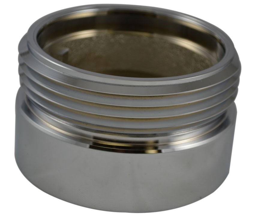 IL35, 4 National Pipe Thread Female X 4 National Standard Thread (NST) Male Brass Chrome Plated, Internal Lug Bushing