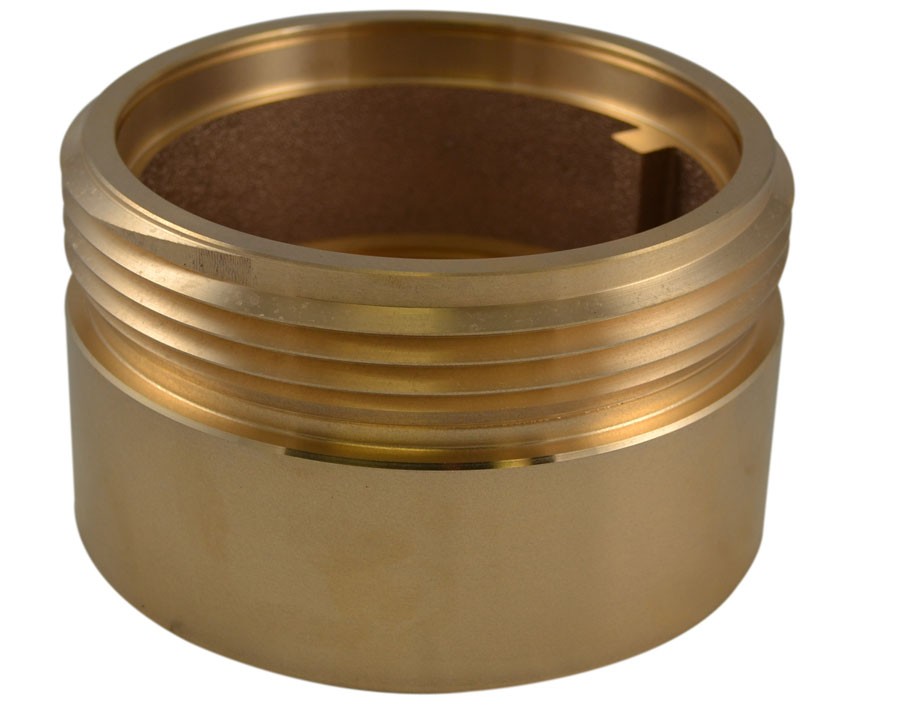 IL35, 4 National Pipe Thread Female X 5 National Standard Thread (NST) Male Brass, Internal Lug Bushing