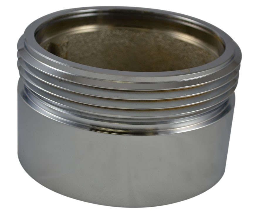IL35, 5 National Pipe Thread Female X 5 Customer Thread Male Brass Chrome Plated, Internal Lug Bushing