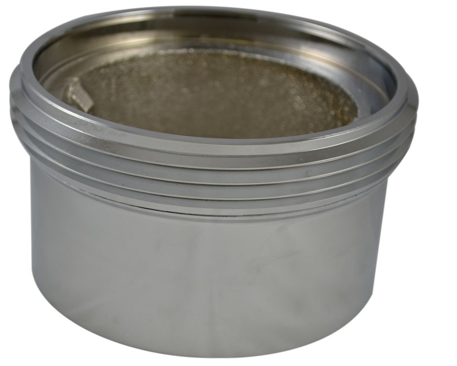IL35, 5 National Pipe Thread Female X 6 National Standard Thread (NST) Male Brass Chrome Plated, Internal Lug Bushing