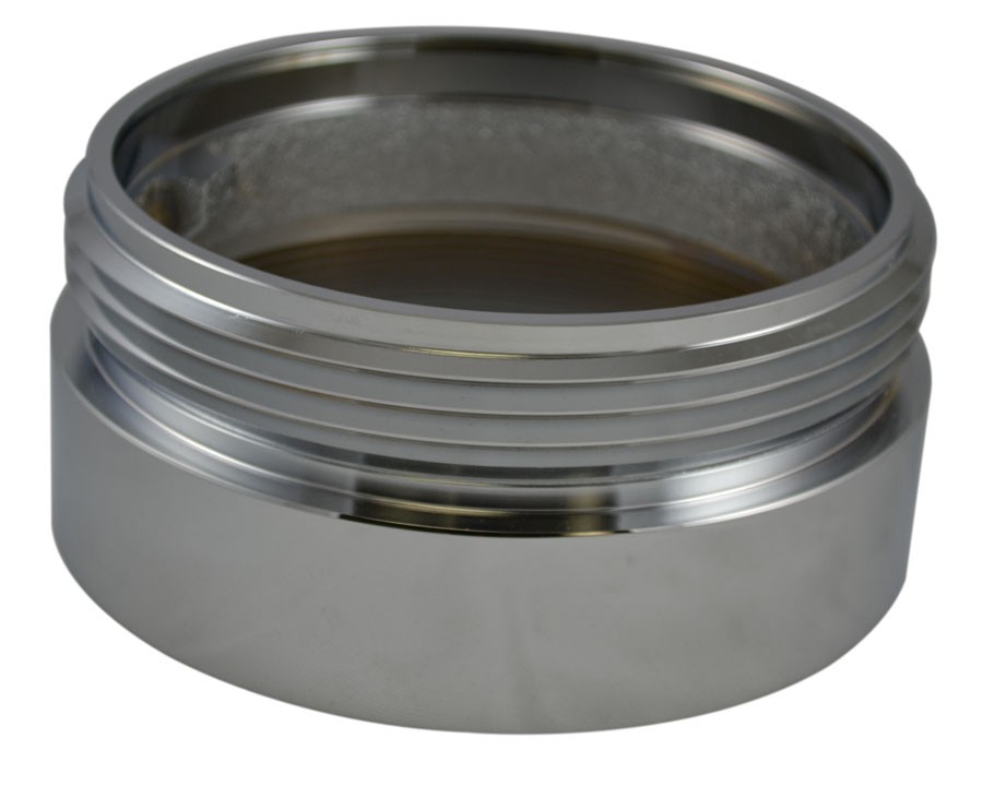 IL35, 6 National Pipe Thread Female X 6 Customer Thread Male Brass Chrome Plated, Internal Lug Bushing