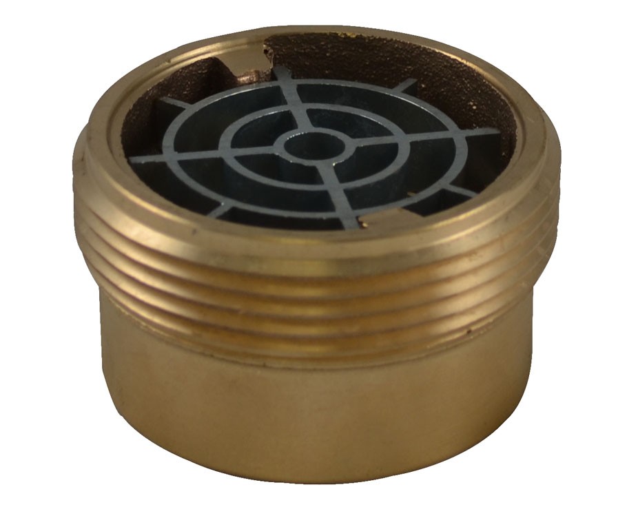 IL35S, 2 National Pipe Thread Female X 2.5 Customer Thread Male Brass, Internal Lug Bushing with Screen