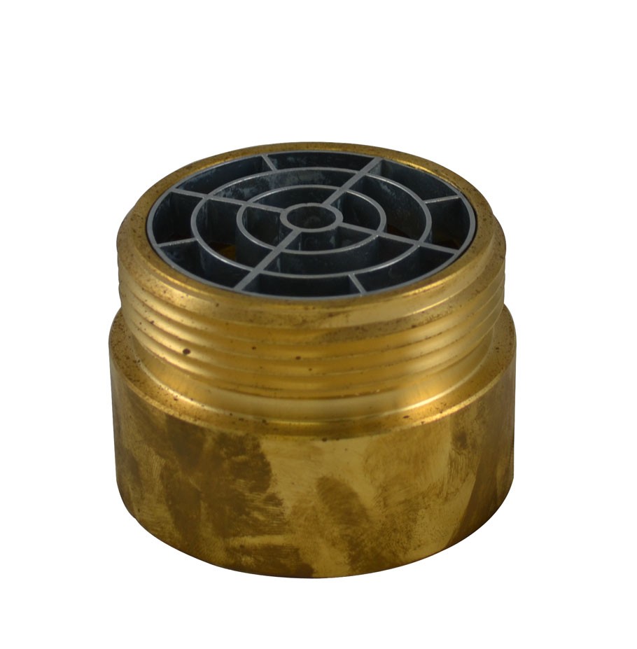 IL35S, 2.5 National Pipe Thread Female X 2.5 National Standard Thread (NST) Male Brass, Internal Lug Bushing with Screen