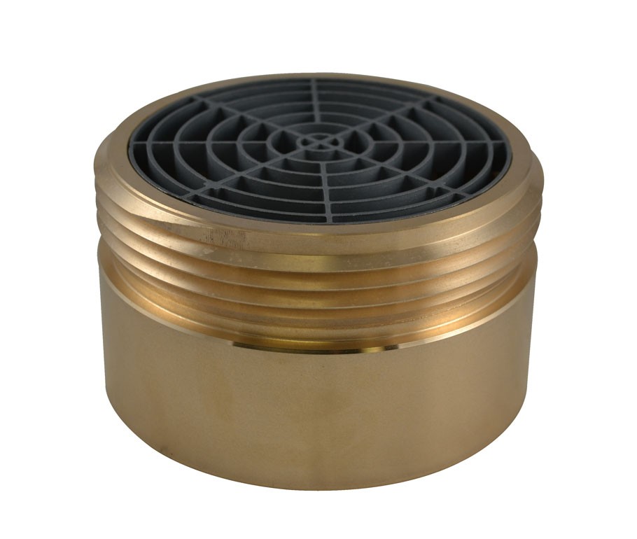 IL35S, 4 National Pipe Thread Female X 5 National Standard Thread (NST) Male Brass, Internal Lug Bushing with Screen