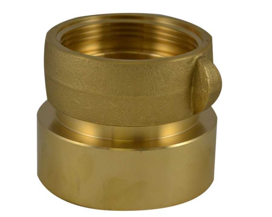 SDF33S, W/SCRN 3 Customer Thread Female X 3 Customer Thread Female Swivel Brass, Double Female Swivel Coupling with Screen