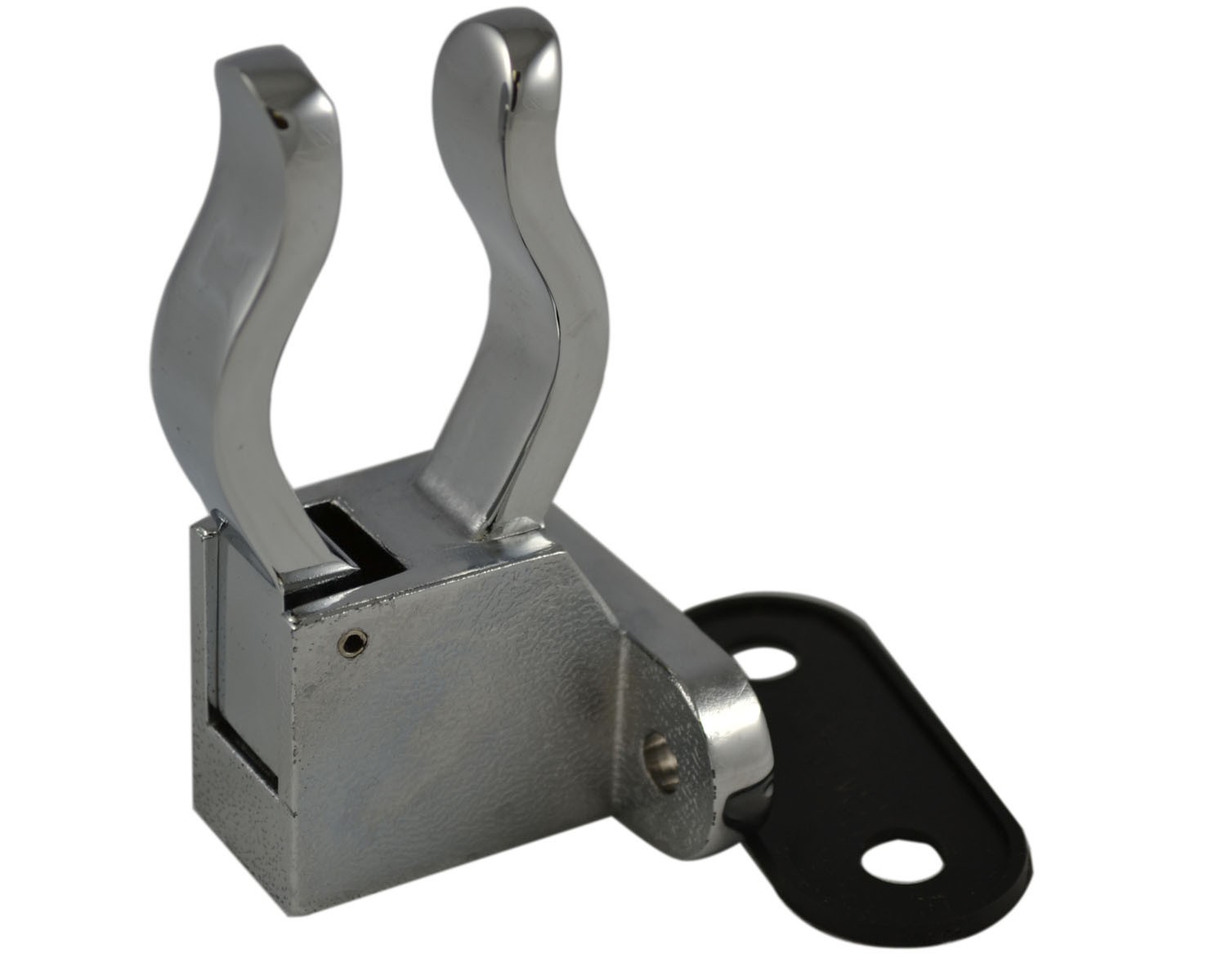 SMP59Z, Side Mount Pike Pole Bracket Zinc Chrome Plated for 1.5 Inch Pole, Equipment Mounting Bracket