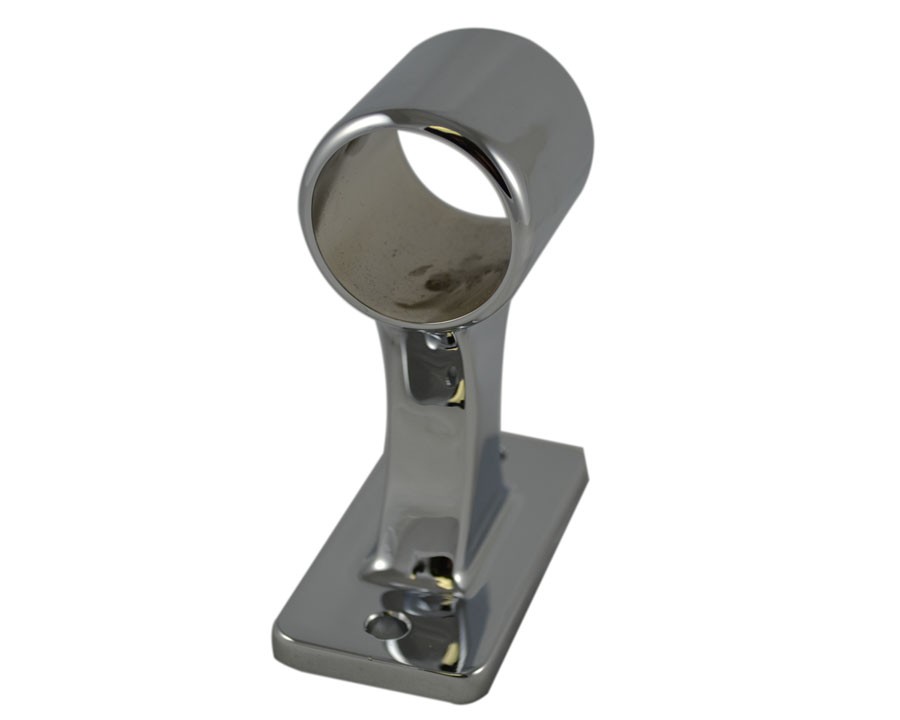 ZRB57, Rail Bracket Center Mount Zinc Chrome Plated, Handrail Bracket