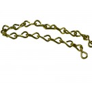 Plain Brass Jack Chain for Caps and Plugs, sold per foot