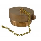 HPC30, 4 National Standard Thread (NST) Male Plug with chain Rockerlug Brass