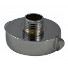 A37, 2.5 Customer Thread Female X 1 Customer Thread Male Adapter Brass Chrome Plated, Rockerlug Tested to 500 psi