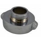 A37, 2.5 Customer Thread Female X 1.5 Customer Thread Male Adapter Brass Chrome Plated, Rockerlug Tested to 500 psi