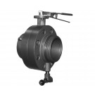 BV78, 6 National Standard Thread (NST) Rockerlug Swivel X 6 National Standard Thread (NST) Male 6 Butterfly Valve,with Chrome Plated Lever Handle