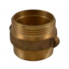 DMA38, 1.5 National Standard Thread (NST) X 1.5 National Standard Thread (NST) Double Male Adapter Brass