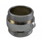 DMA38, 3 Customer Thread X 2.5 Customer Thread Double Male Rockerlug Adapter Brass Chrome Plated