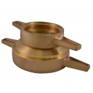 DSHC42, 2.5 National Standard Thread (NST)T Female X 2.5 National Standard Thread (NST)T Female Hydrant Connection Brass