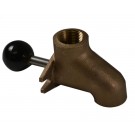 DV72, Drain Valve Threaded to 3/4 National Pipe (NPT) Thread Female with Two Hole Flange