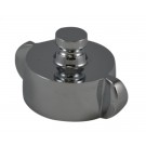 HC27, 1 National Standard Thread (NST) Female Cap Brass Chrome Plated without Chain, Rockerlug Tested to 500 psi