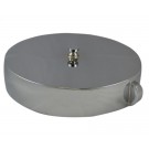 HC27, 6 Customer Thread Female Cap Brass Chrome Plated without Chain, Rockerlug Tested to 500 psi