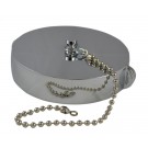 HCC28, 4.5 National Standard Thread ( NST) Female Cap Brass Chrome Plated with Chain, Rockerlug Tested to 500 psi