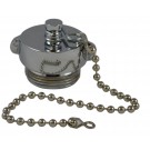 HPC30, 3.5 Customer Thread Male Plug with chain Rockerlug Chrome Plated