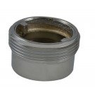 IL35, 2 National Pipe Thread Female X 2.5 National Standard Thread (NST) Male Brass Chrome Plated, Internal Lug Bushing