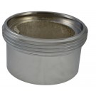 IL35, 5 National Pipe Thread Female X 6 Customer Thread Male Brass Chrome Plated, Internal Lug Bushing