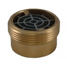 IL35S, 2 National Pipe Thread Female X 2.5 Customer Thread Male Brass, Internal Lug Bushing with Screen