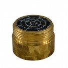 IL35S, 2.5 National Pipe Thread Female X 2.5 National Standard Thread (NST) Male Brass, Internal Lug Bushing with Screen