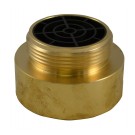 IL35S, 3 National Pipe Thread Female X 2.5 Customer Thread Male Brass, Internal Lug Bushing with Screen