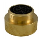 IL35S, 3 National Pipe Thread Female X 2.5 National Standard Thread (NST) Male Brass, Internal Lug Bushing with Screen