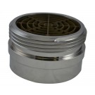 IL35S, 4.5 National Pipe Thread Female X 4.5 Customer Thread Male Brass Chrome Plated, Internal Lug Bushing with Screen