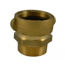 SA39, 1.5 National Standard Thread (NST) Rockerlug Swivel X 1.5 National Pipe Thread (NPT) Male Adapter Brass, 