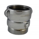 SA39, 1.5 Customer Thread Rockerlug Swivel X 1.5 Customer Thread Male Adapter Brass Chrome Plated, 