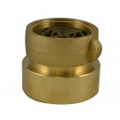 SDF33, 3 National Pipe Thread (NPT) Female IL X 4 National Standard Thread (NST) LH Swivel Adapter Brass, Double Female Swivel Coupling